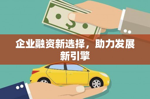 岳池企业融资新选择，助力发展新引擎