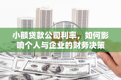 岳池小额贷款公司利率，如何影响个人与企业的财务决策
