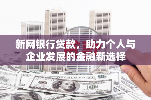 岳池新网银行贷款，助力个人与企业发展的金融新选择